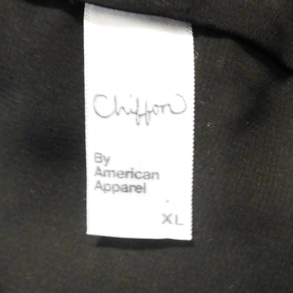 American Apparel Black Chiffon and Lace Dress in XL - Picture 4 of 4